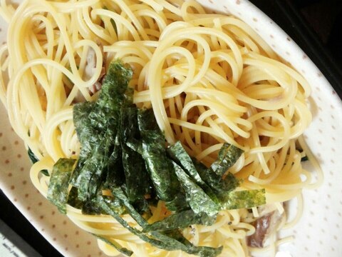ツナと小松菜のスパゲティ